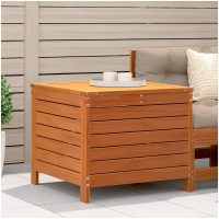 Trädgårdspall vaxbrun 62x63,5x53,5 cm massiv furu vidaXL