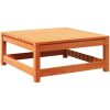 Trädgårdspall vaxbrun 70x70x30 cm massiv furu vidaXL – miniatyr 2
