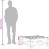 Trädgårdspall vaxbrun 70x70x30 cm massiv furu vidaXL – miniatyr 9