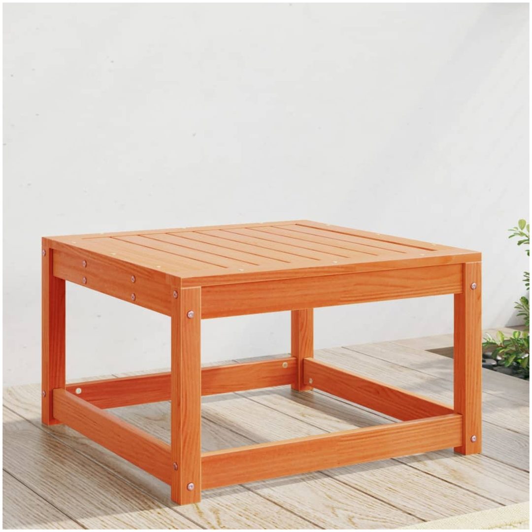 Trädgårdspall vaxbrun massiv furu vidaXL Utan dynor