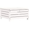 Trädgårdspall vit 62x63,5x32 cm massiv furu vidaXL – miniatyr 6