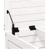 Trädgårdspall vit 62x63,5x32 cm massiv furu vidaXL – miniatyr 8