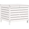 Trädgårdspall vit 62x63,5x53,5 cm massiv furu vidaXL – miniatyr 2