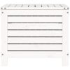 Trädgårdspall vit 62x63,5x53,5 cm massiv furu vidaXL – miniatyr 5