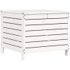 Trädgårdspall vit 62x63,5x53,5 cm massiv furu vidaXL – miniatyr 6