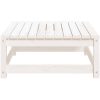 Trädgårdspall vit 70x70x30 cm massiv furu vidaXL – miniatyr 5