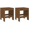 Trädgårdspallar 2 st honungsbrun massiv furu vidaXL 40 x 36 x 45 cm – miniatyr 2