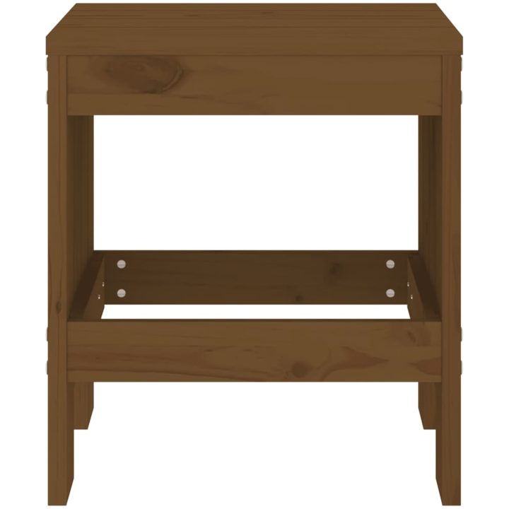 Trädgårdspallar 2 st honungsbrun massiv furu vidaXL 40 x 36 x 45 cm – bild 4