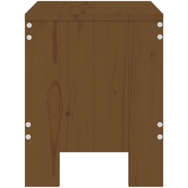 Trädgårdspallar 2 st honungsbrun massiv furu vidaXL 40 x 36 x 45 cm – bild 5