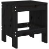Trädgårdspallar 2 st svart massiv furu vidaXL 40 x 36 x 45 cm – miniatyr 3