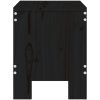 Trädgårdspallar 2 st svart massiv furu vidaXL 40 x 36 x 45 cm – miniatyr 5