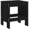 Trädgårdspallar 2 st svart massiv furu vidaXL 40 x 36 x 45 cm – miniatyr 6