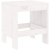 Trädgårdspallar 2 st vit massiv furu vidaXL 40 x 36 x 45 cm – miniatyr 3