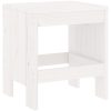 Trädgårdspallar 2 st vit massiv furu vidaXL 40 x 36 x 45 cm – miniatyr 6