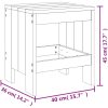 Trädgårdspallar 2 st vit massiv furu vidaXL 40 x 36 x 45 cm – miniatyr 9