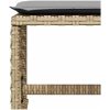 Trädgårdspallar m. dynor 4 st mix beige 41x41x36cm konstrotting vidaXL – miniatyr 8