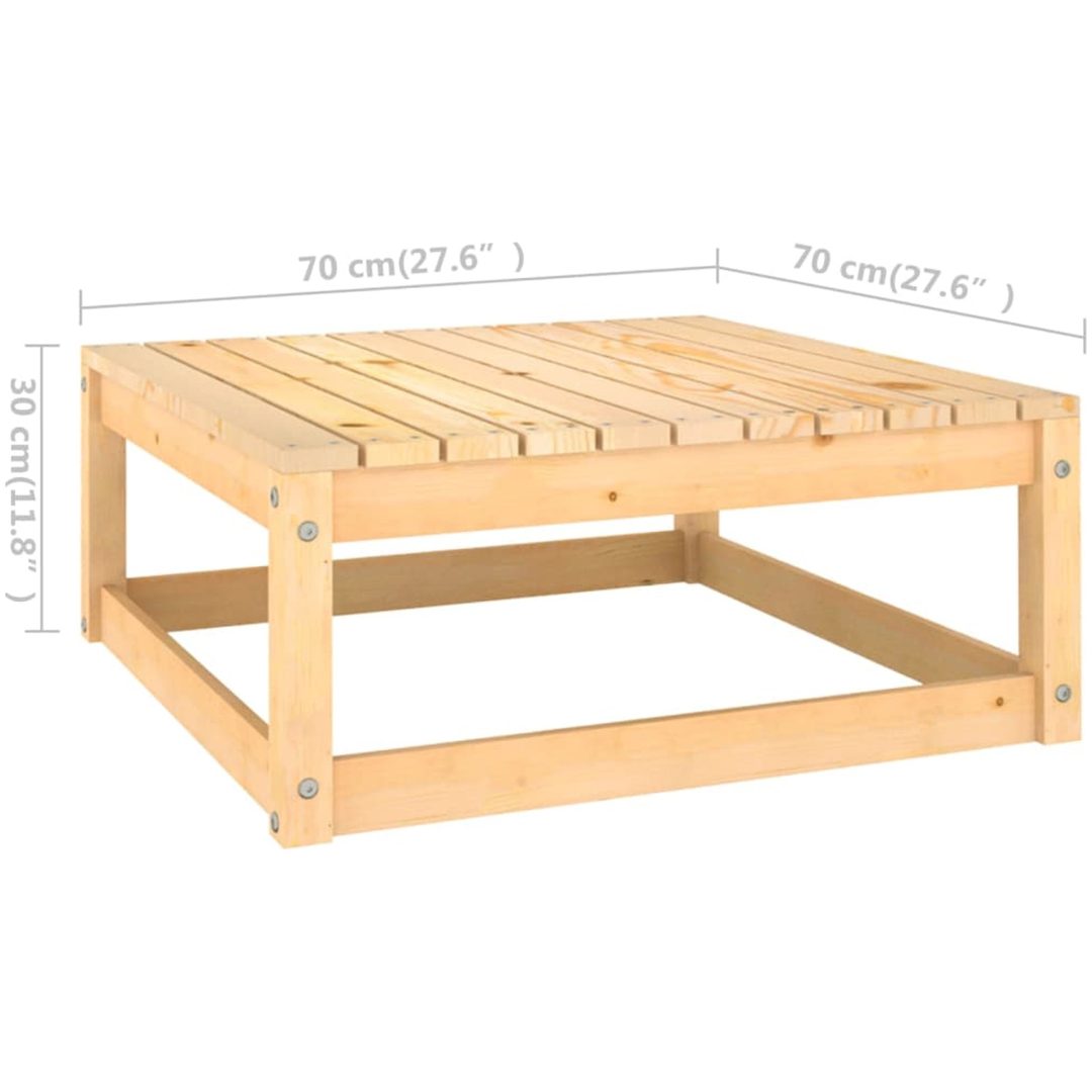 Trädgårdspallar med dynor 2 delar massiv furu vidaXL – bild 7