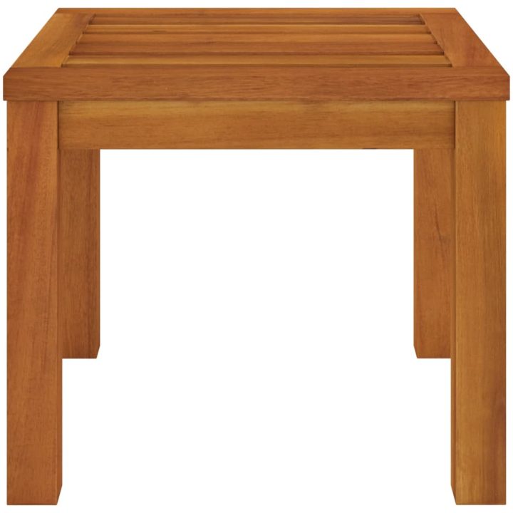 Trädgårdspallar med dynor 2 st 40x40x42 cm massivt akaciaträ vidaXL – bild 5