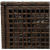 Trädgårdspallar med dynor 2 st, brun 40x40x43 cm konstrotting vidaXL – miniatyr 12