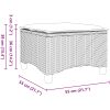 Trädgårdspallar med dynor 2 st, brun 55x55x36 cm konstrotting vidaXL – miniatyr 8