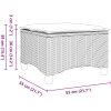 Trädgårdspallar med dynor 2 st, grå 55x55x36 cm konstrotting vidaXL – miniatyr 8