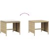 Trädgårdspallar med dynor 4 st beige 40x40x35 cm konstrotting vidaXL – miniatyr 7