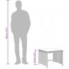 Trädgårdspallar med dynor 4 st brun 40x40x35 cm konstrotting vidaXL – miniatyr 10