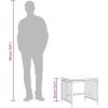 Trädgårdspallar med dynor 4 st brun 41x41x36 cm konstrotting vidaXL – miniatyr 10