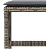 Trädgårdspallar med dynor 4 st grå 41x41x36 cm konstrotting vidaXL – miniatyr 8