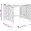 Trädgårdspallar med dynor 4 st ljusgrå 40x40x35 cm konstrotting vidaXL – miniatyr 11