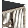 Trädgårdspallar med dynor 4 st ljusgrå 41x41x36 cm konstrotting vidaXL – miniatyr 9