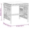 Trädgårdspallar med dynor 4 st svart 41x41x36 cm konstrotting vidaXL – miniatyr 11