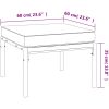 Trädgårdspallar med grå dynor 2 st 60x60x35 cm stål vidaXL – miniatyr 7