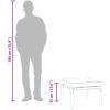 Trädgårdspallar med sandfärgade dynor 2 st 60x60x35 cm stål vidaXL – miniatyr 8