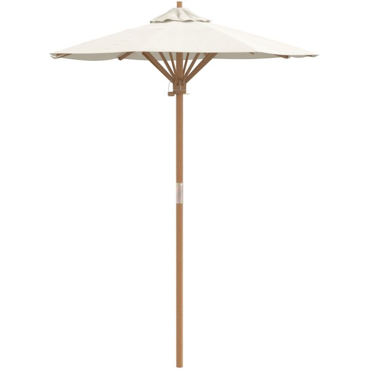 Trädgårdsparaply Krämvit 150x210 cm i Bambus vidaXL 150 x 150 x 210 cm – bild 2