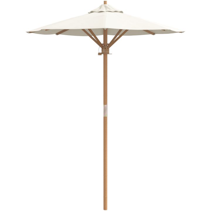 Trädgårdsparaply Krämvit 150x210 cm i Bambus vidaXL 150 x 150 x 210 cm – bild 4