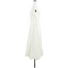 Trädgårdsparaply med LED-lampor 395x245 cm Sandvit vidaXL Large – miniatyr 2
