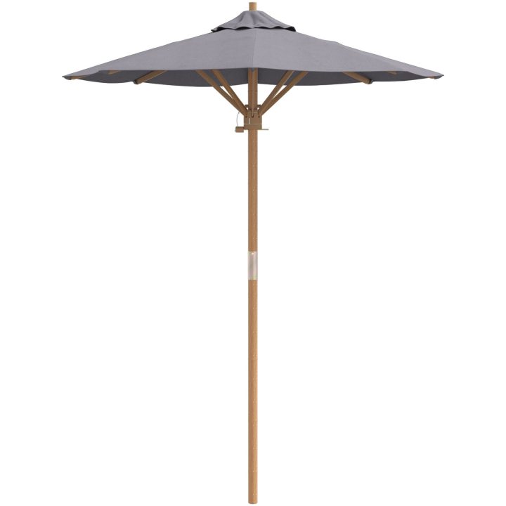 Trädgårdsparaply Mörkgrå 150x210 cm Bambu vidaXL 150 x 150 x 210 cm – bild 4