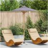 Trädgårdsparaply Mörkgrå 150x210 cm Bambu vidaXL 150 x 150 x 210 cm – miniatyr 1