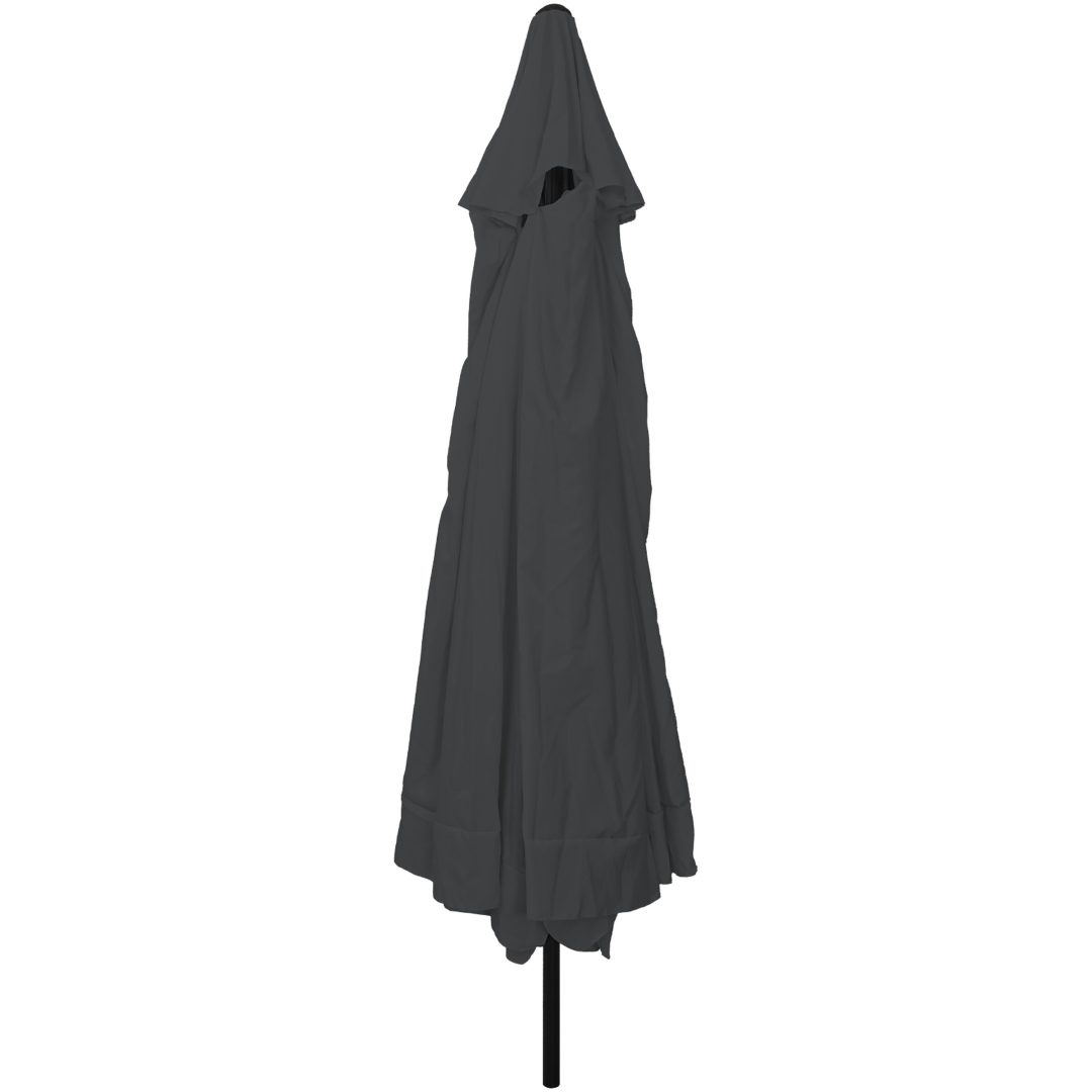 Trädgårdsparaply ø395x245 cm Antracit vidaXL Large – bild 2