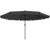 Trädgårdsparaply ø395x245 cm Antracit vidaXL Large – miniatyr 3