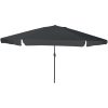 Trädgårdsparaply ø395x245 cm Antracit vidaXL Large – miniatyr 1