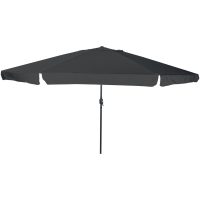 Trädgårdsparaply ø395x245 cm Antracit vidaXL