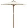Trädgårdsparasol Cremevit 217x230 cm Bambu vidaXL 217 x 217 x 230 cm – miniatyr 2