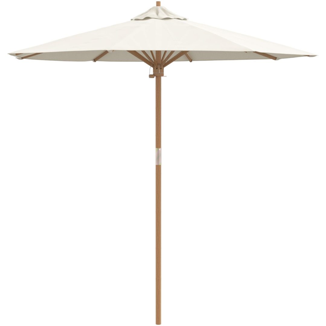 Trädgårdsparasol Cremevit 217x230 cm Bambu vidaXL 217 x 217 x 230 cm – bild 2