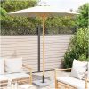 Trädgårdsparasol Cremevit 217x230 cm Bambu vidaXL 217 x 217 x 230 cm – miniatyr 3
