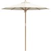 Trädgårdsparasol Cremevit 217x230 cm Bambu vidaXL 217 x 217 x 230 cm – miniatyr 4
