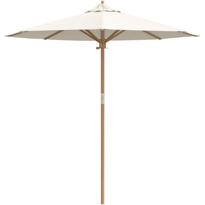 Trädgårdsparasol Cremevit 217x230 cm Bambu vidaXL 217 x 217 x 230 cm – bild 4