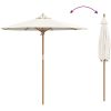 Trädgårdsparasol Cremevit 217x230 cm Bambu vidaXL 217 x 217 x 230 cm – miniatyr 6