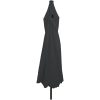 Trädgårdsparasol med LED-lampor ø395x245 cm Antracit vidaXL Large – miniatyr 2